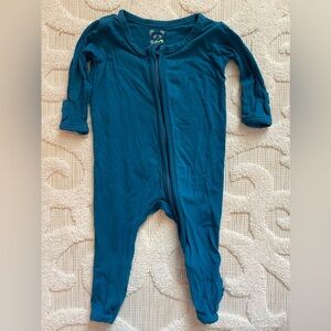 Bamboo Pajama Bellabu Bear Teal 0-3 months